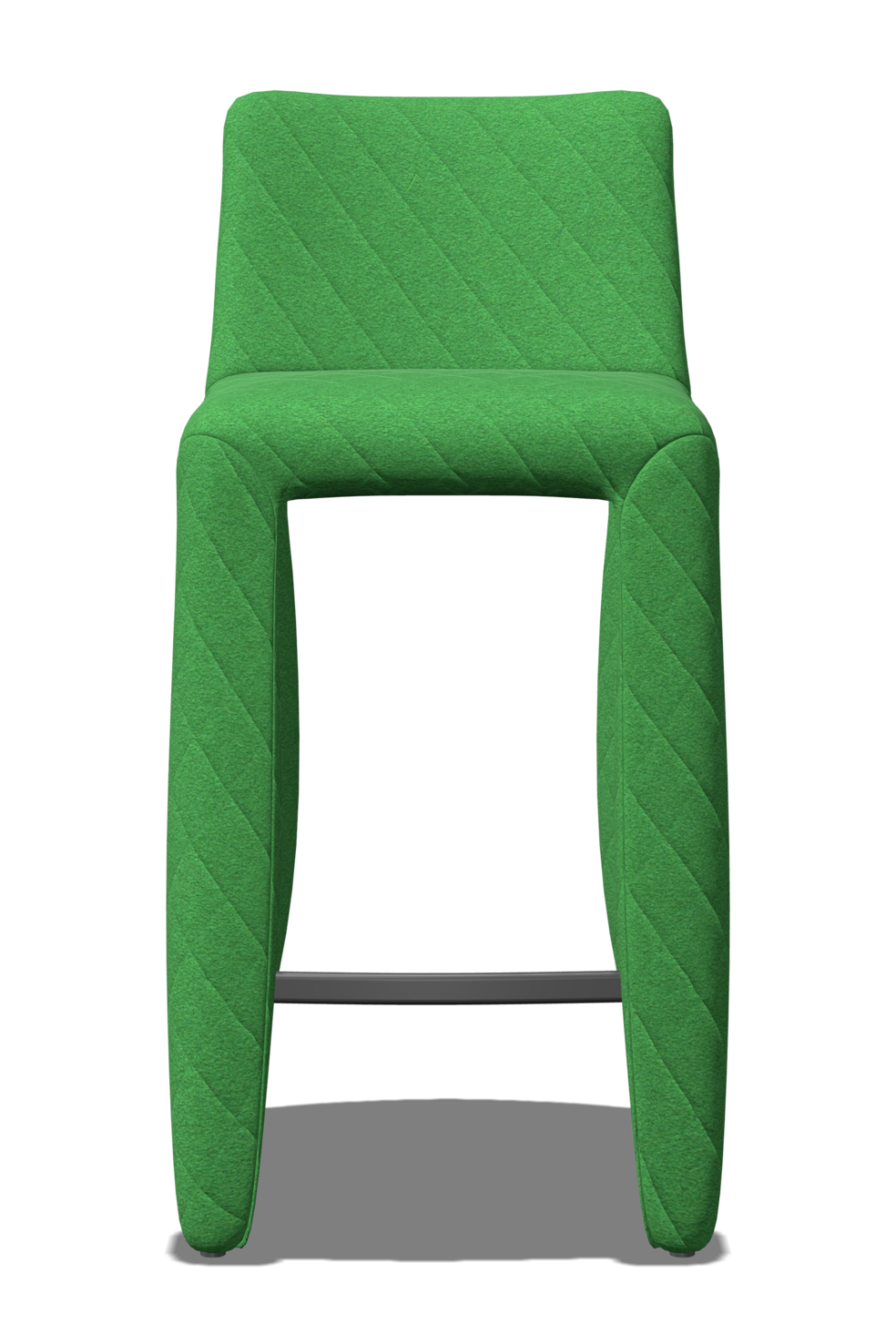 Monster Barstool low stitching green