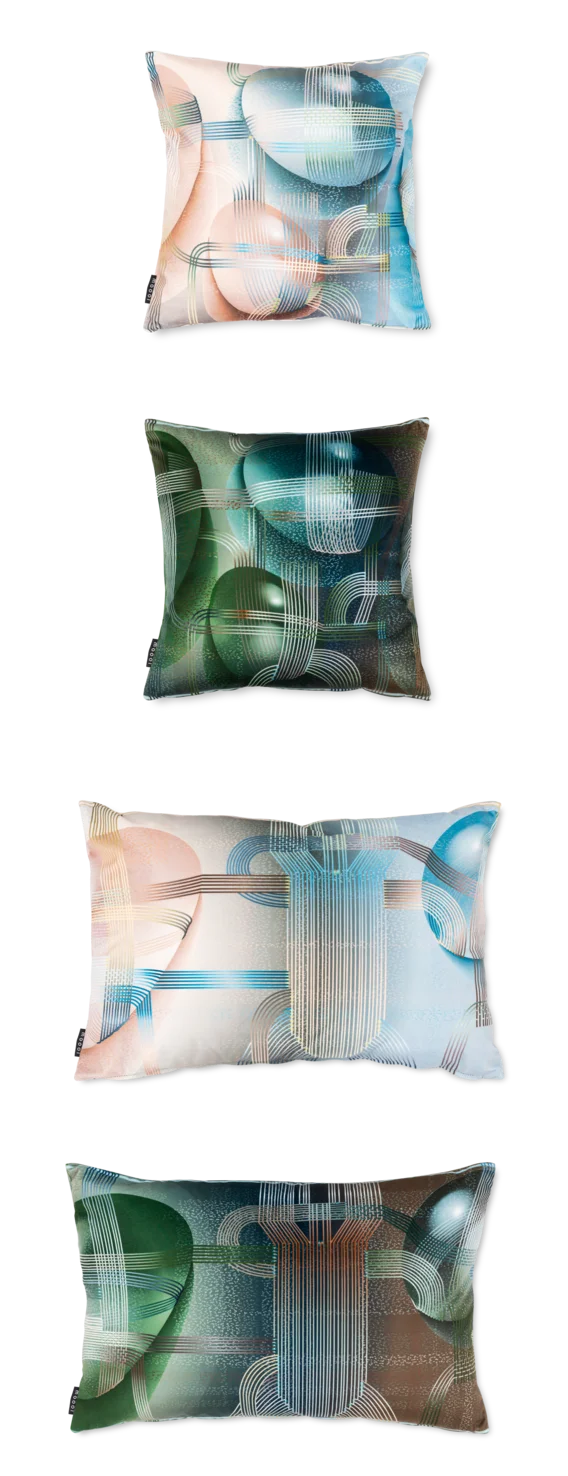 Overview Pillows Jewel of Glass back