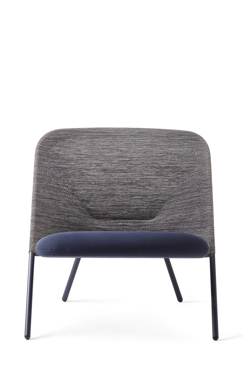 Shift Lounge Chair Blue Grey front side