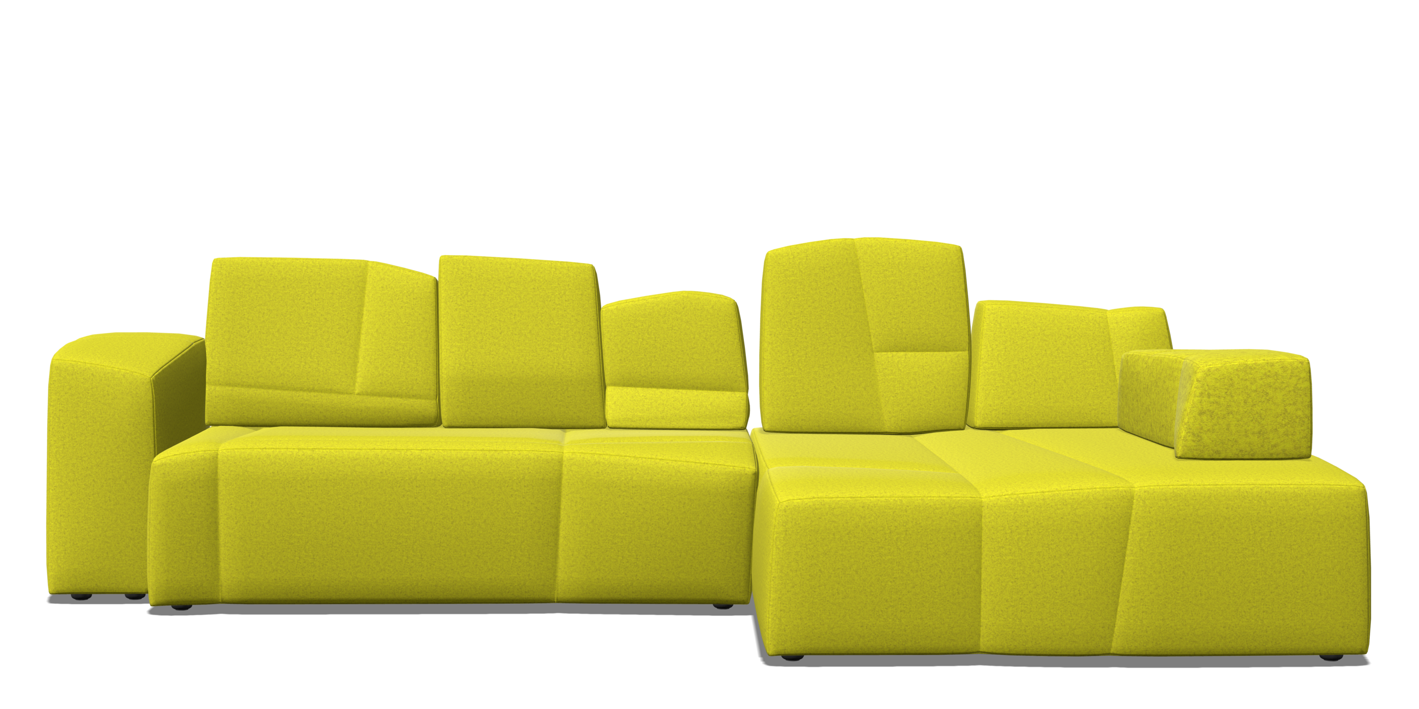 SLT Sofa XL left yellow