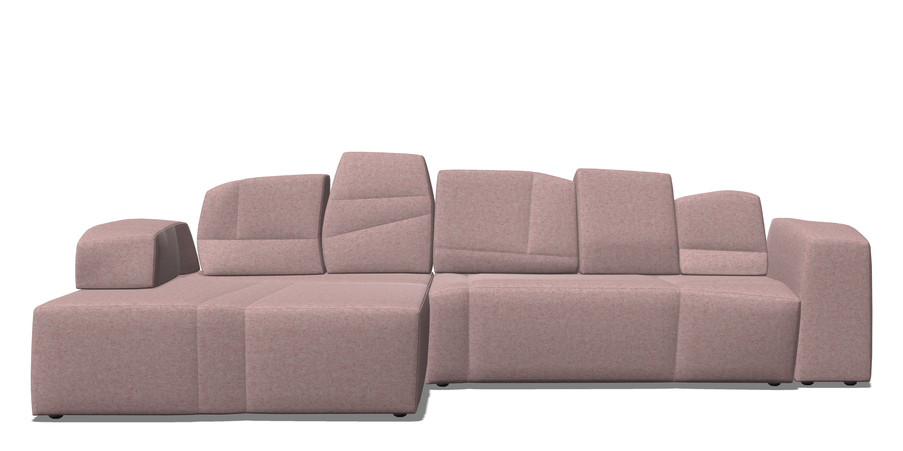 SLT Sofa left composition pink