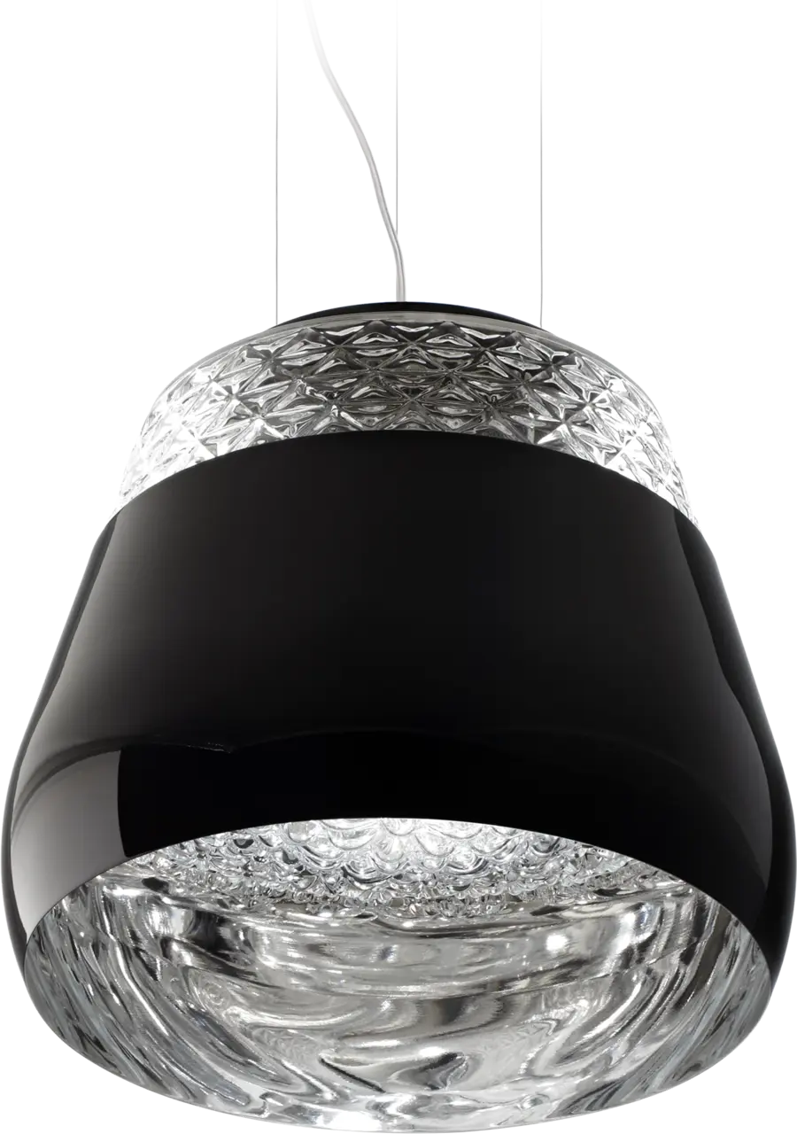 Valentine suspension light black front view