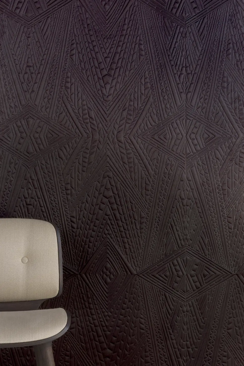 Wallcovering Extinct Animals Dwarf Rhino with Nut Dining Chair