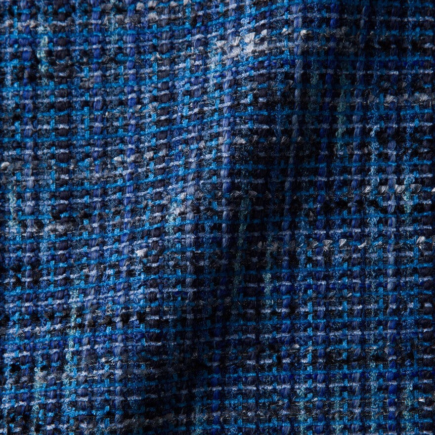 Fabric sample Boucle blue