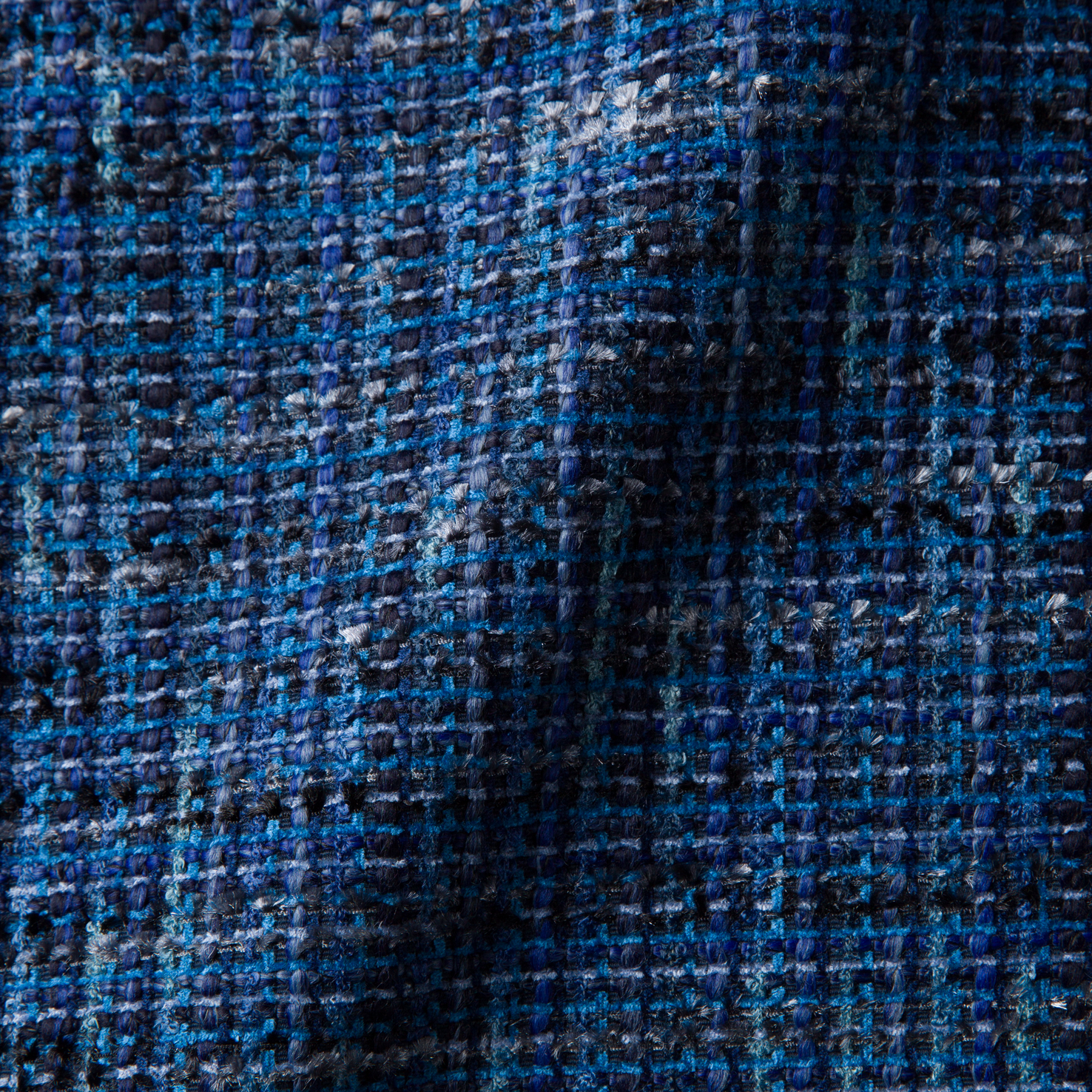 Fabric sample Boucle blue