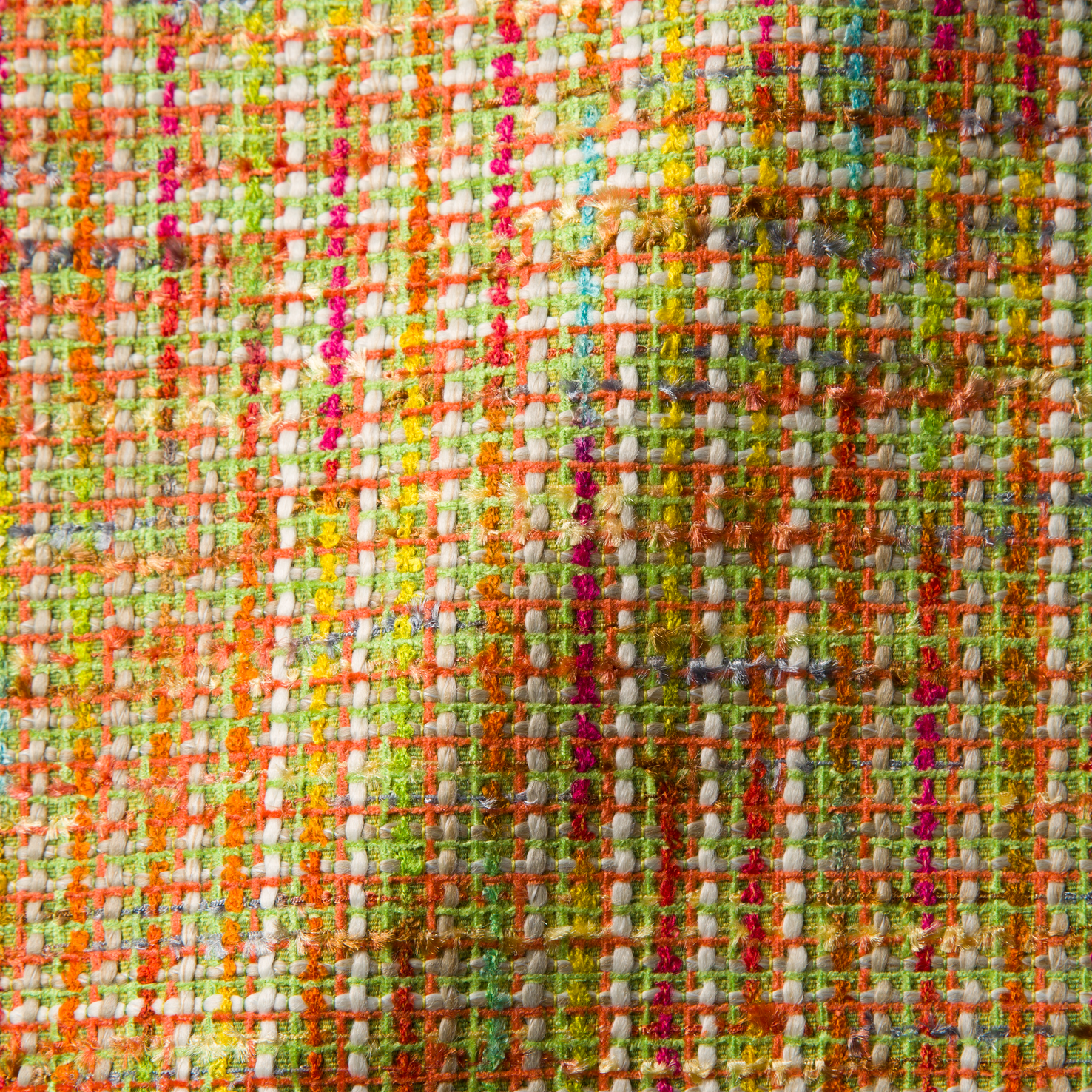 Fabric sample Boucle rainbow