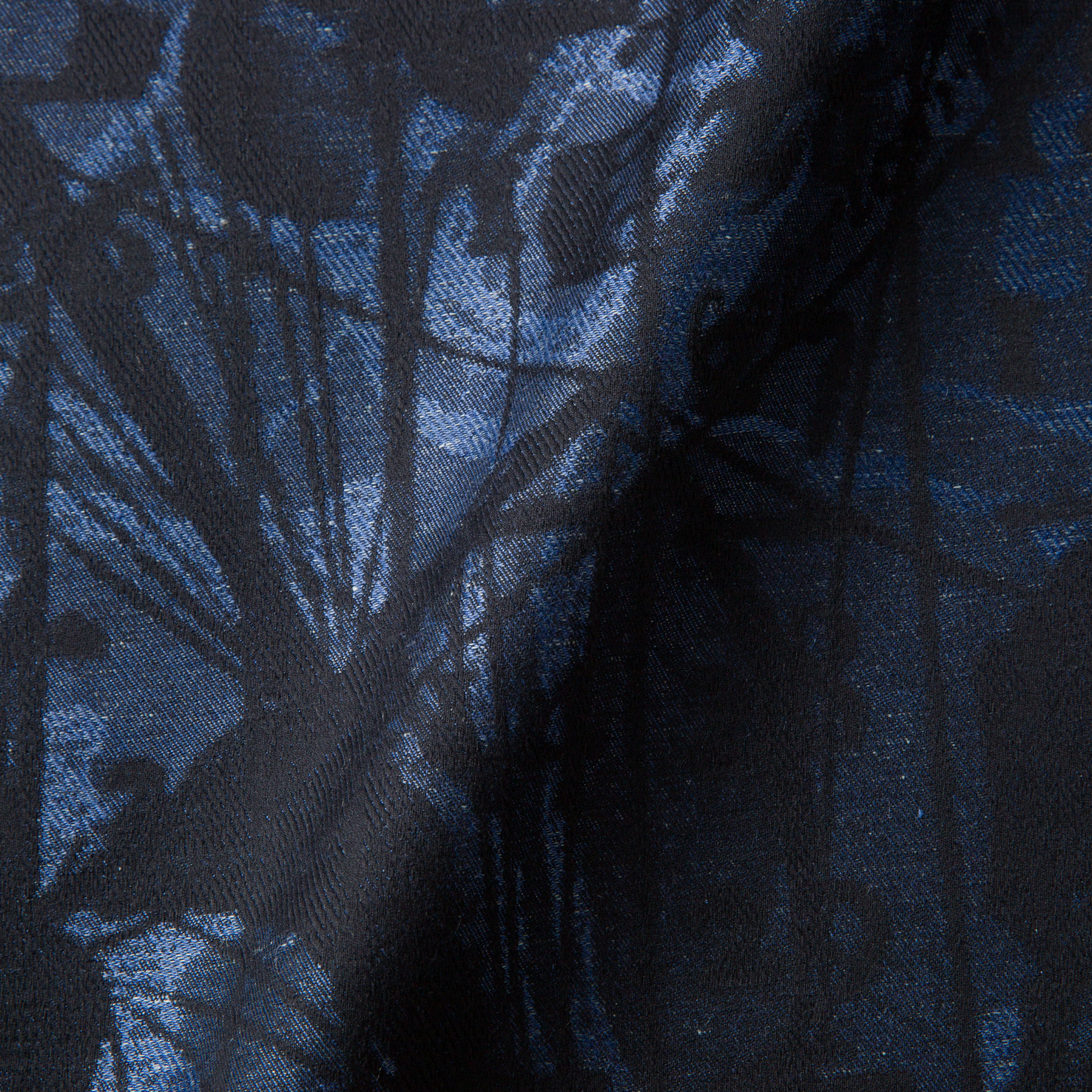 Fabric sample Jacquard Andaz blue