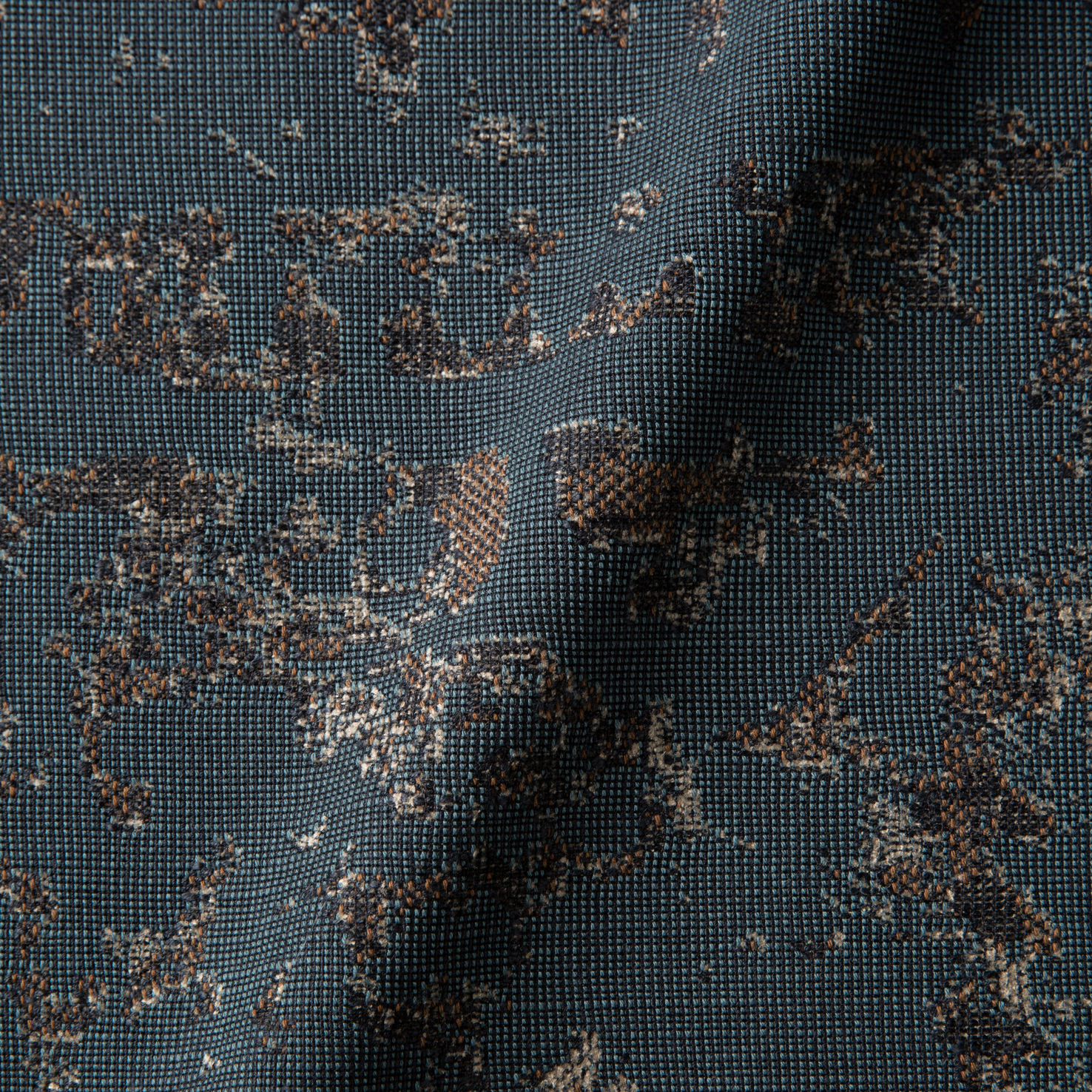 Fabric sample Jacquard Old Blue