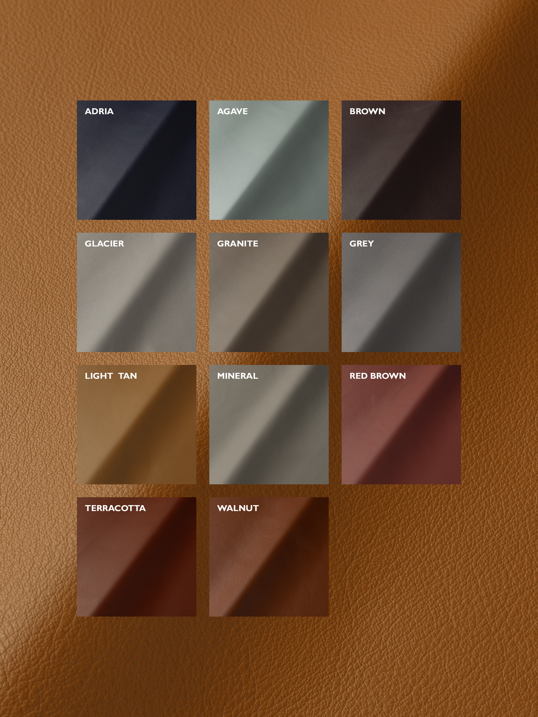 Leather sample with colour options 3