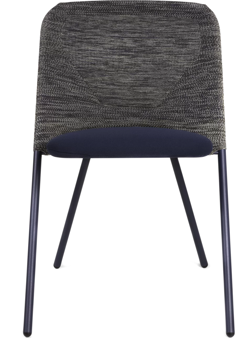 Shift Dining Chair Blue Grey front side