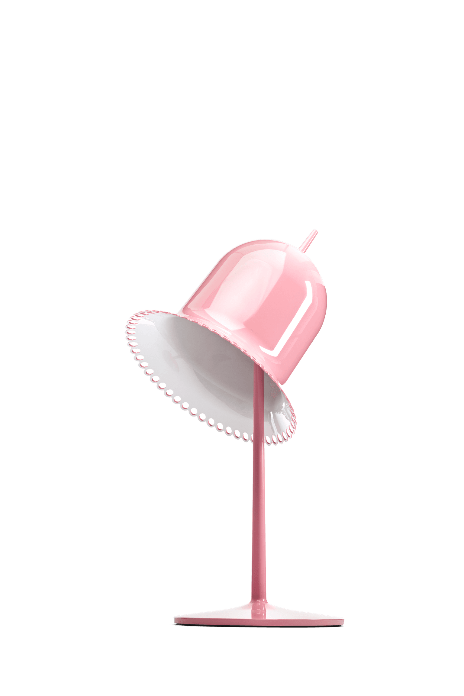 Lolita table lamp pink angle front view