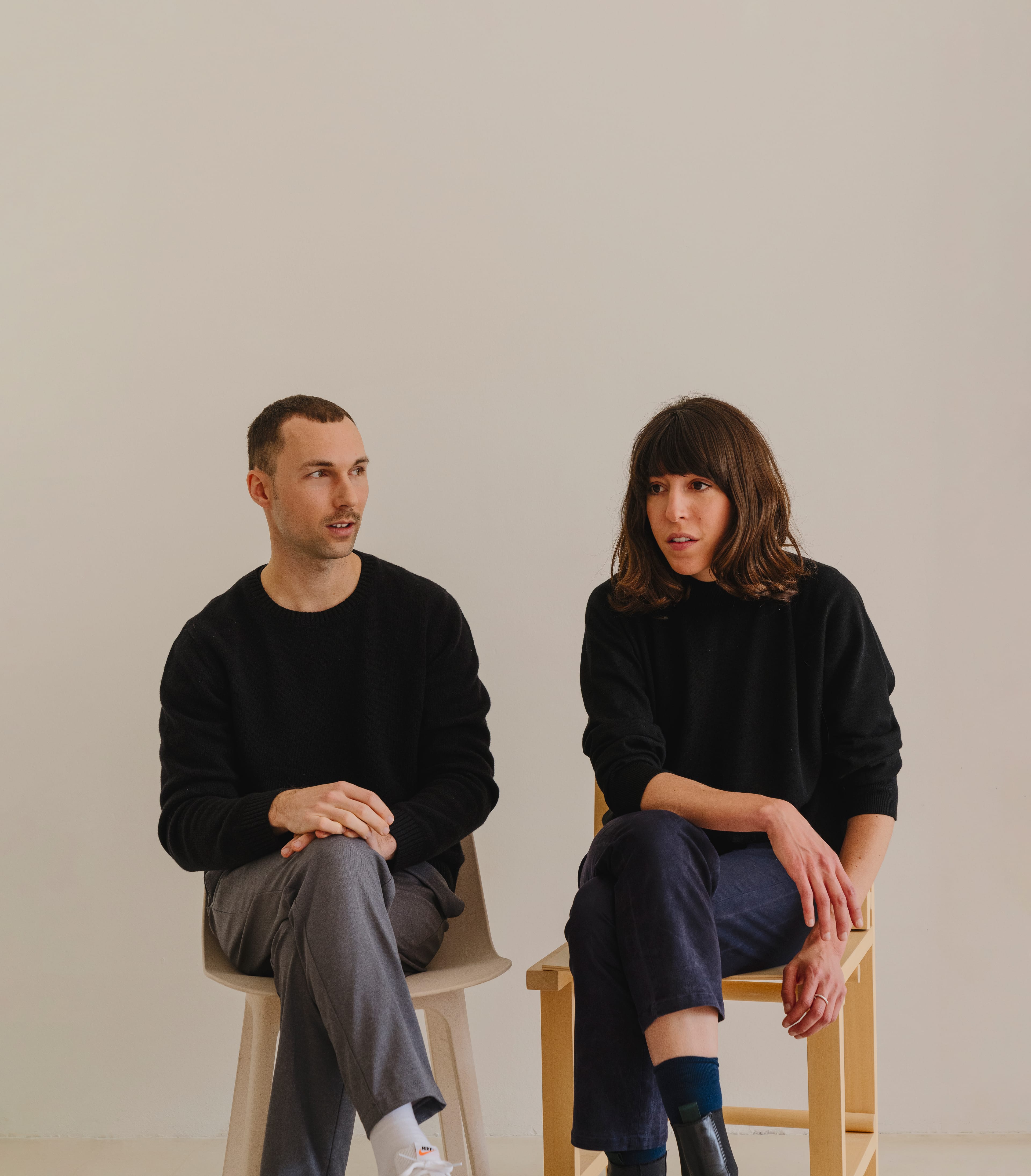 Portrait of designers Andres Reisinger and Julia Esque