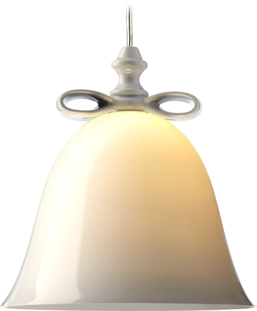 Bell Lamp suspension large white white front view