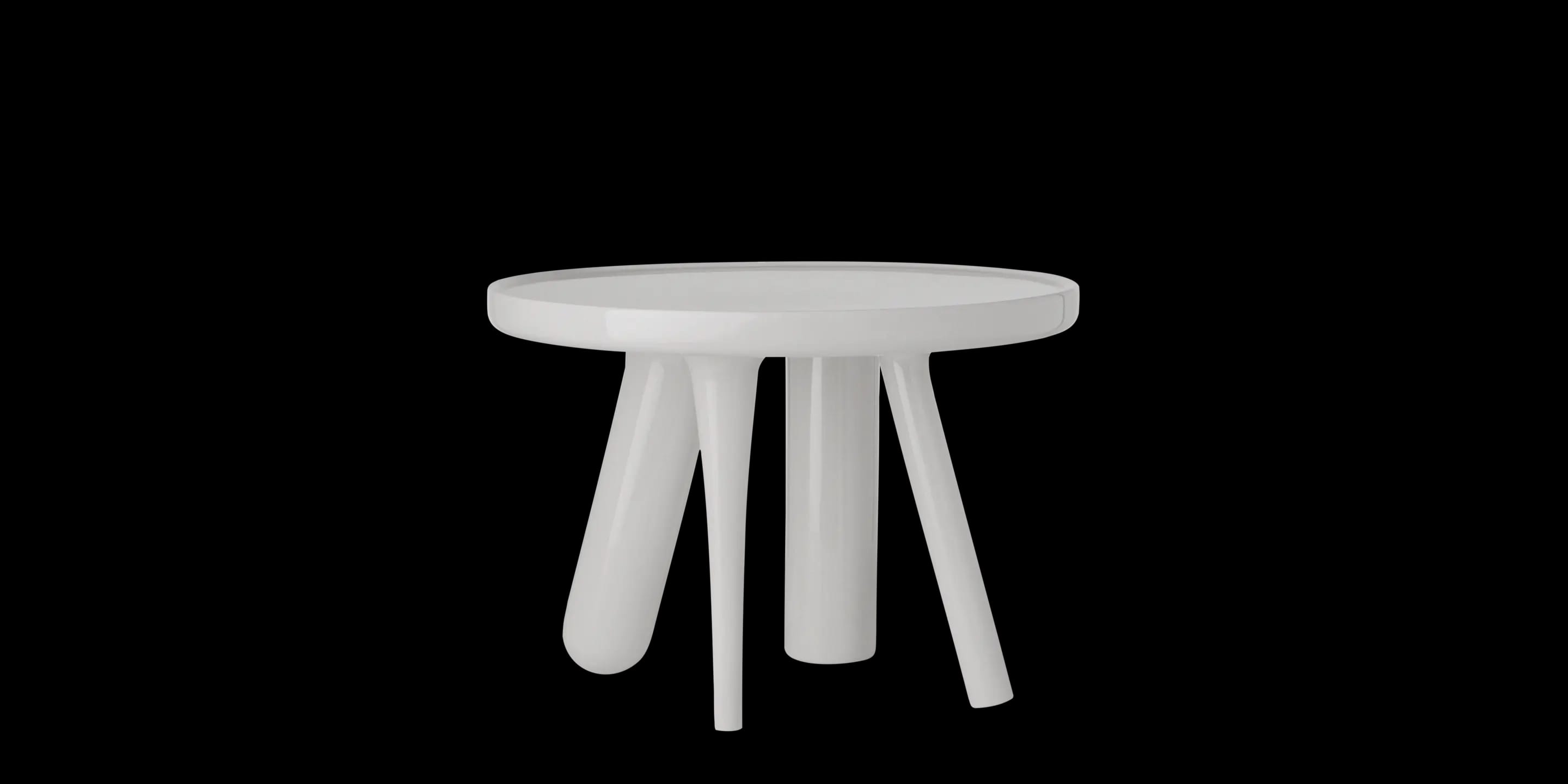 Elements 002 side table silk grey front view