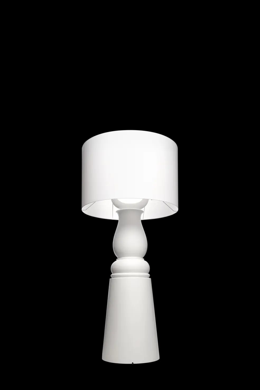 Farooo floor lamp large white front view
