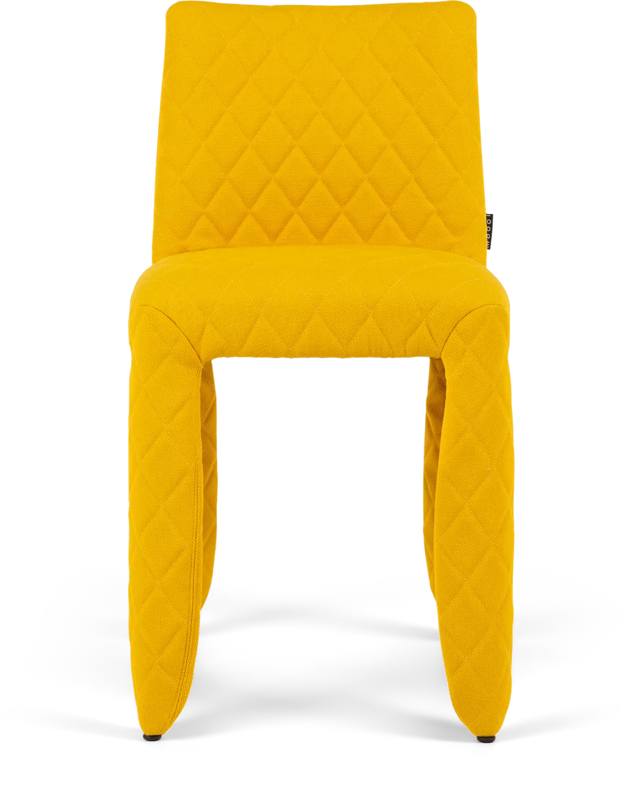 Monster Chair Steelcut yellow front side