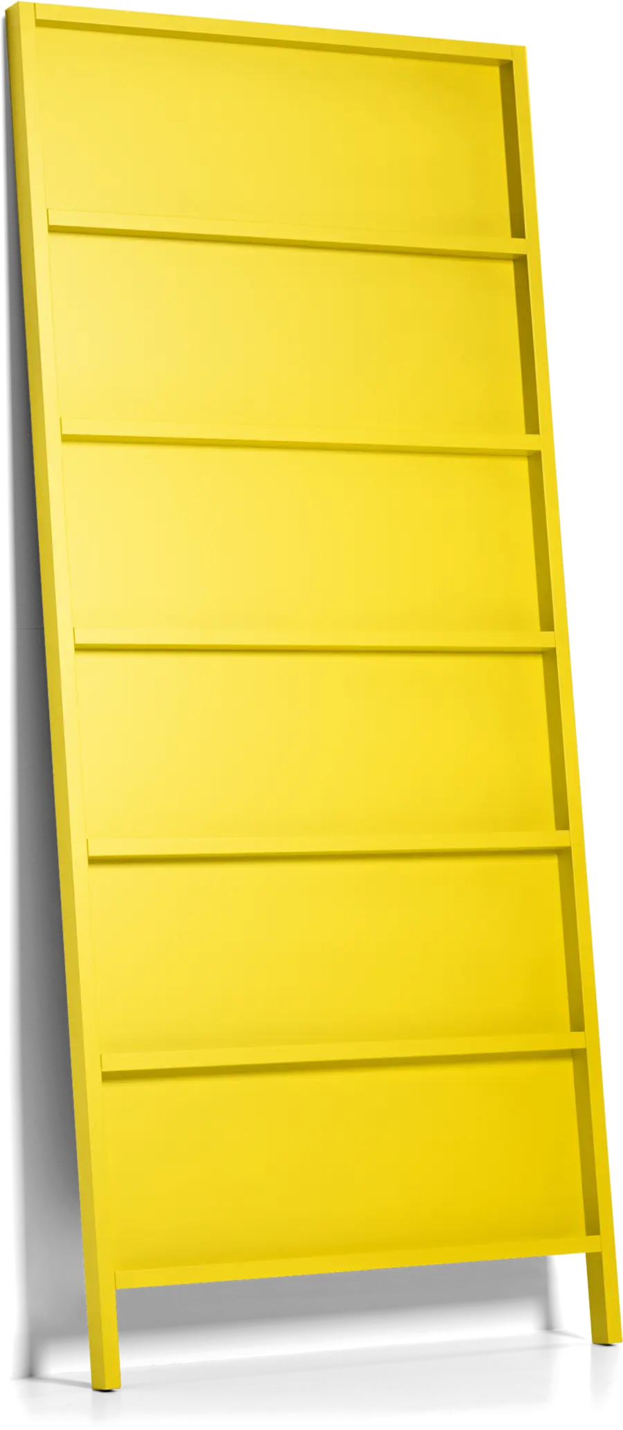Oblique Big bookshelf traffic yellow