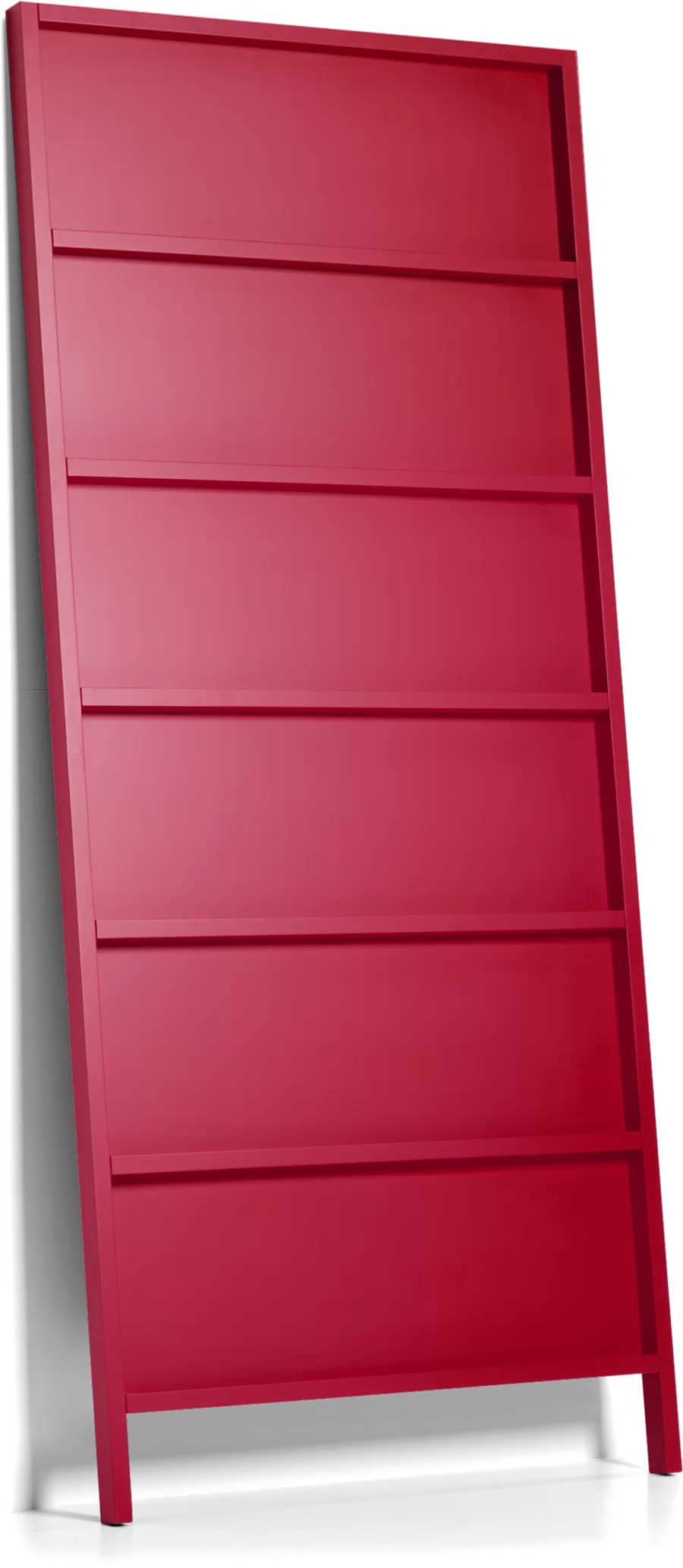 Oblique Big bookshelf ruby red