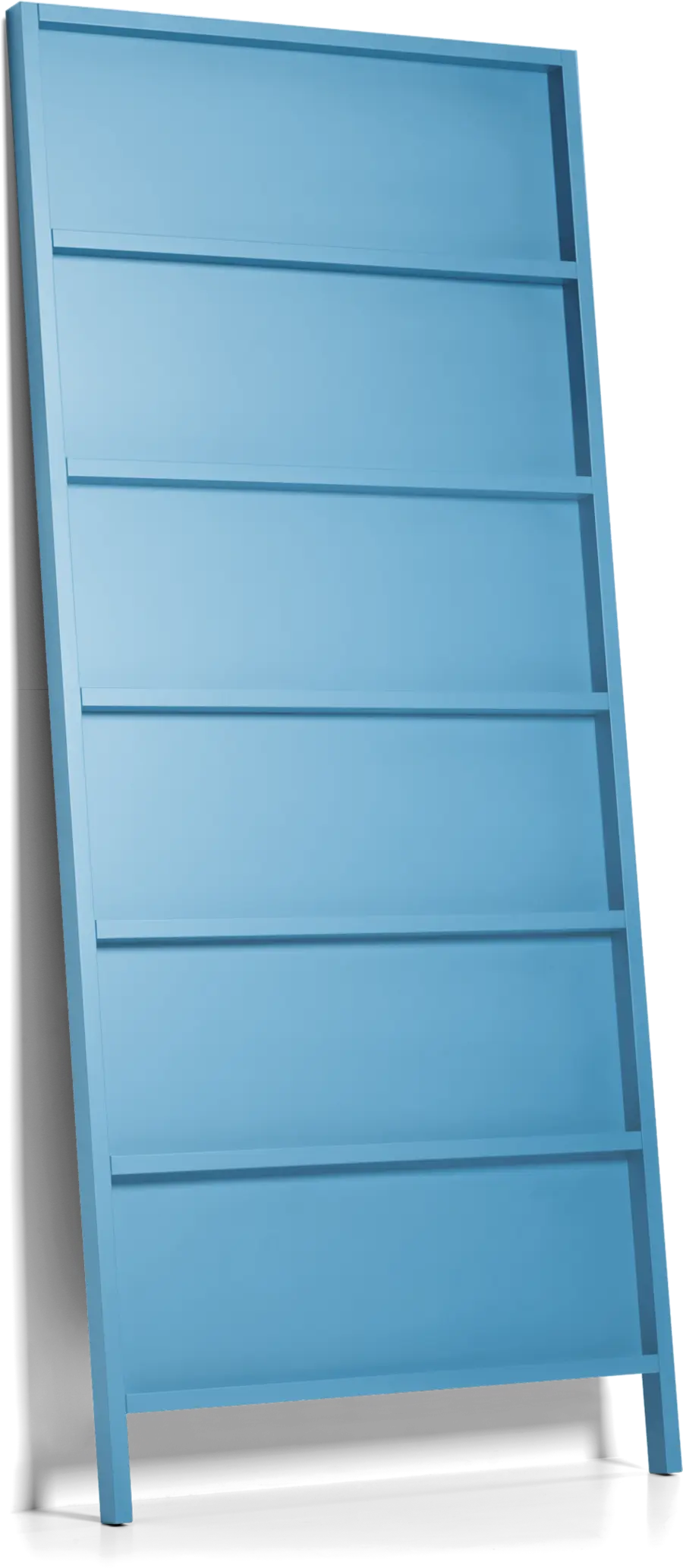 Oblique Big bookshelf pastel blue