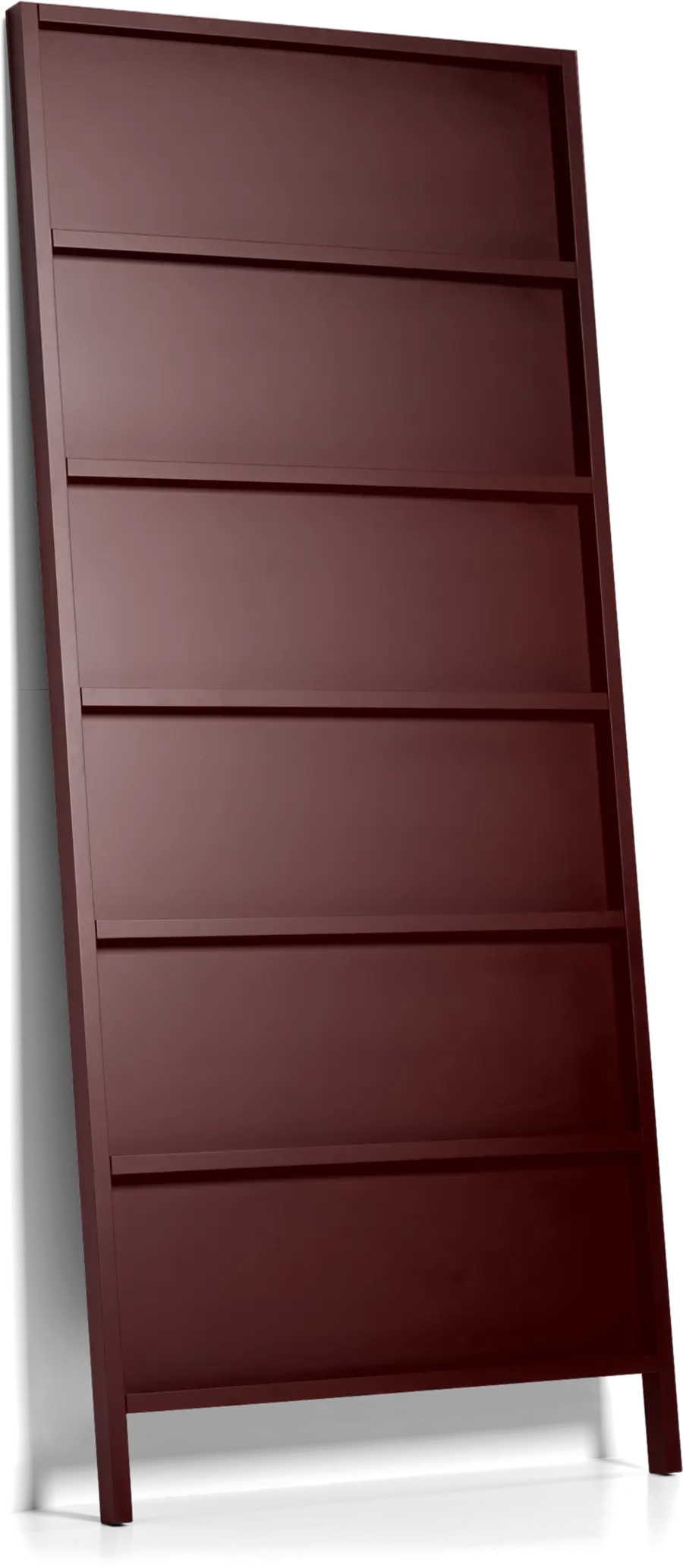 Oblique Big bookshelf sepia brown