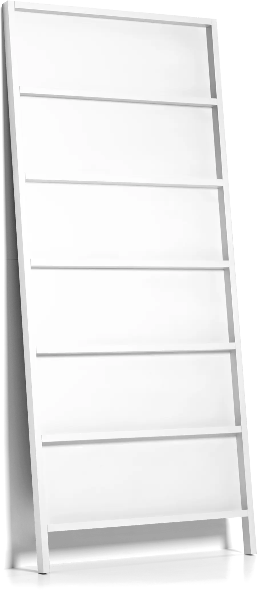 Oblique Big bookshelf pure white