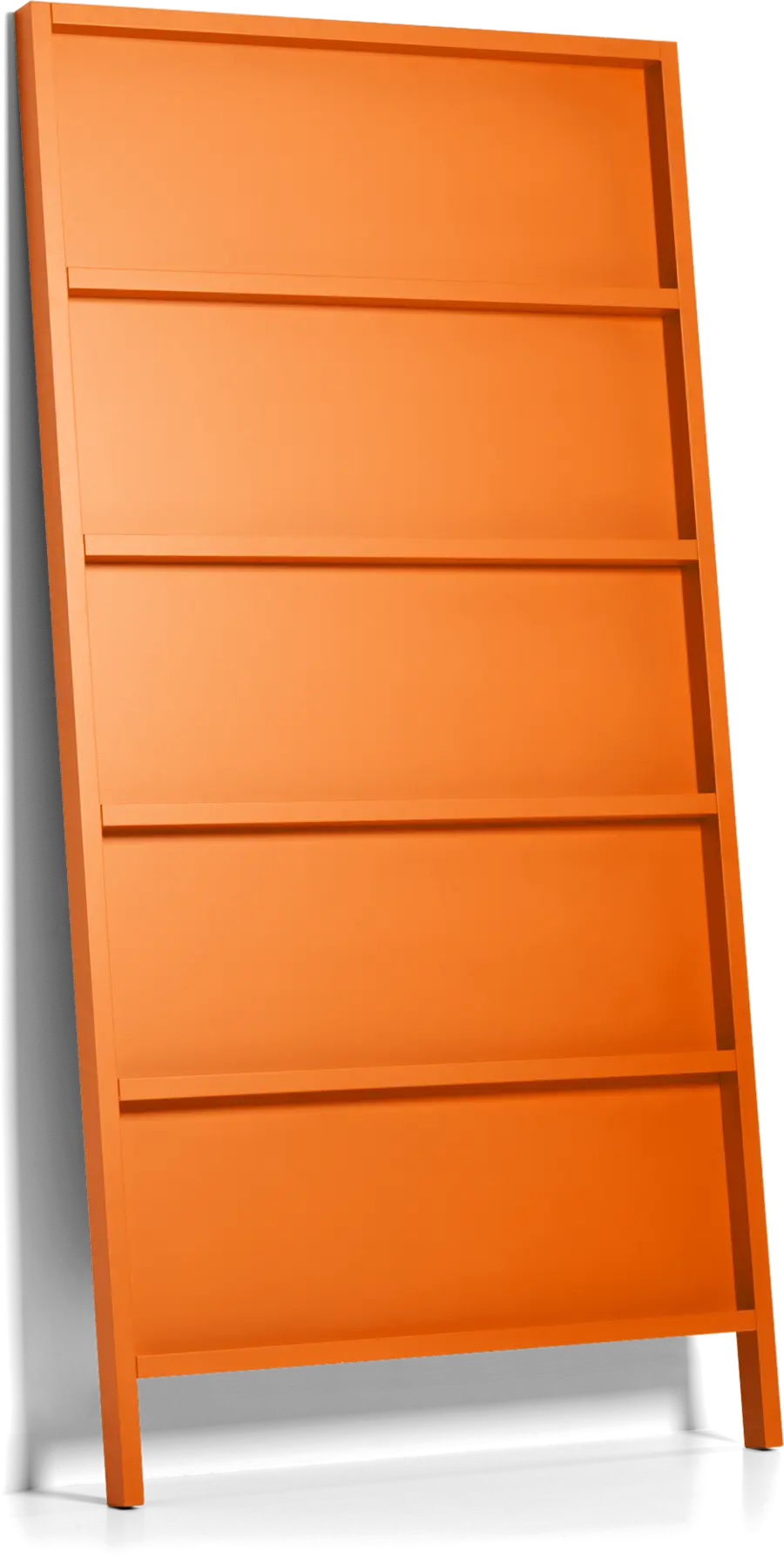Oblique Small bookshelf pure orange