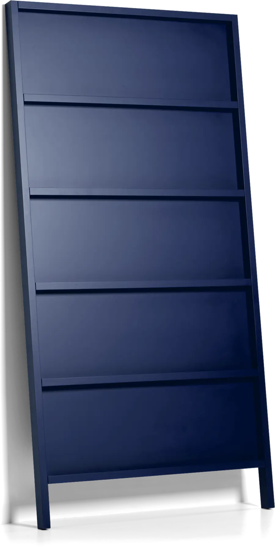 Oblique Small bookshelf grey blue