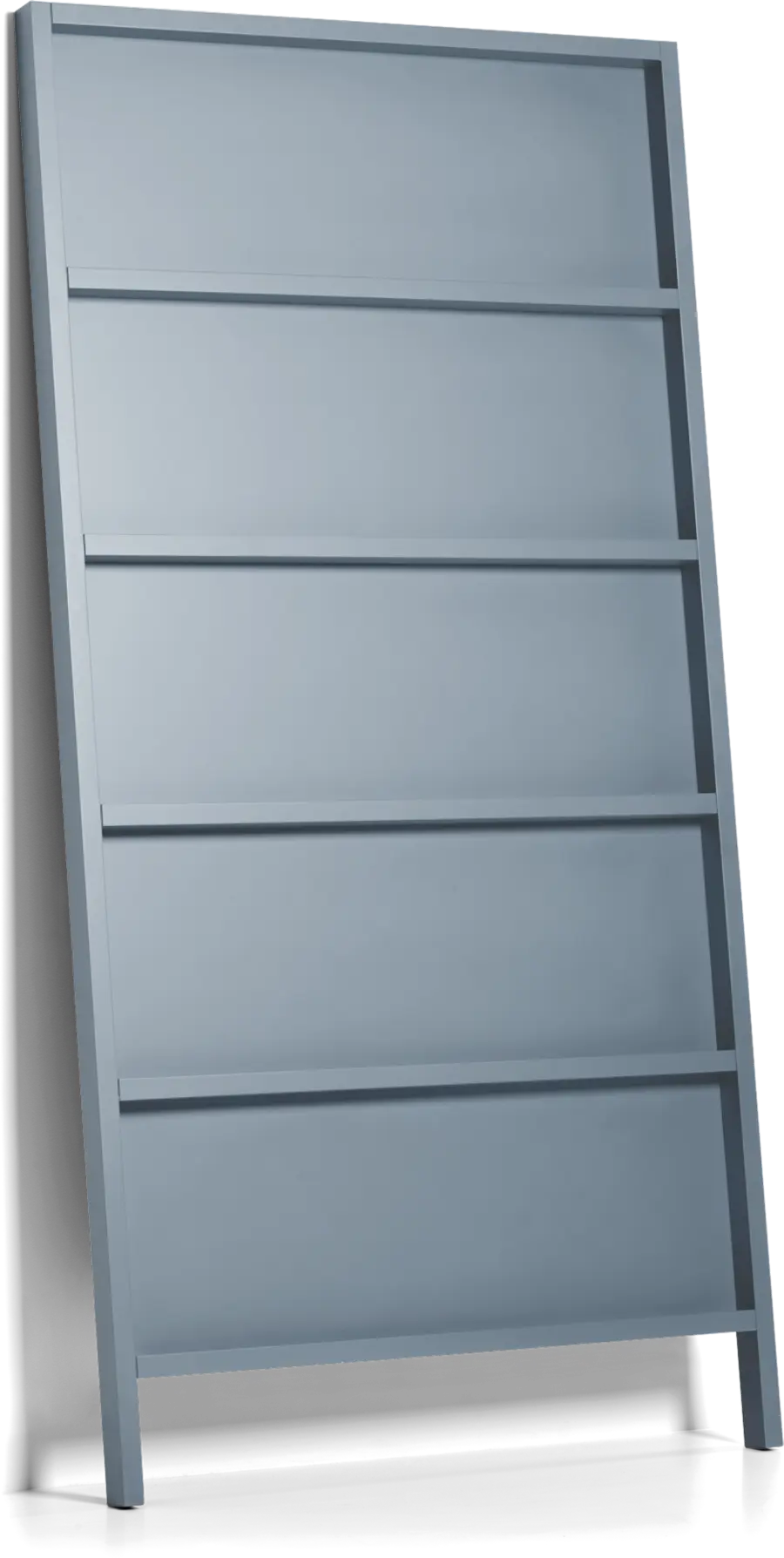 Oblique Small bookshelf silver grey