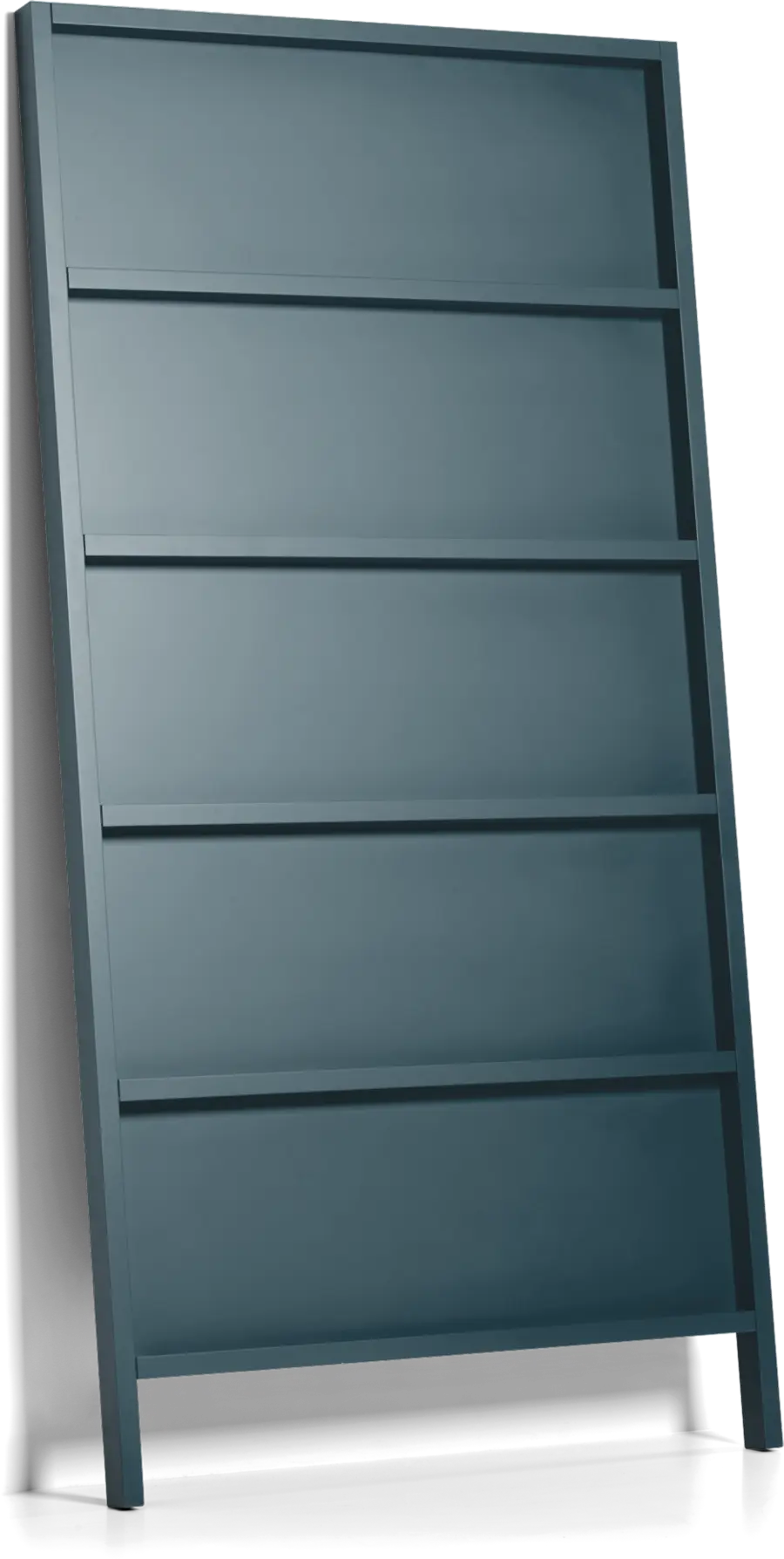 Oblique Small bookshelf iron grey