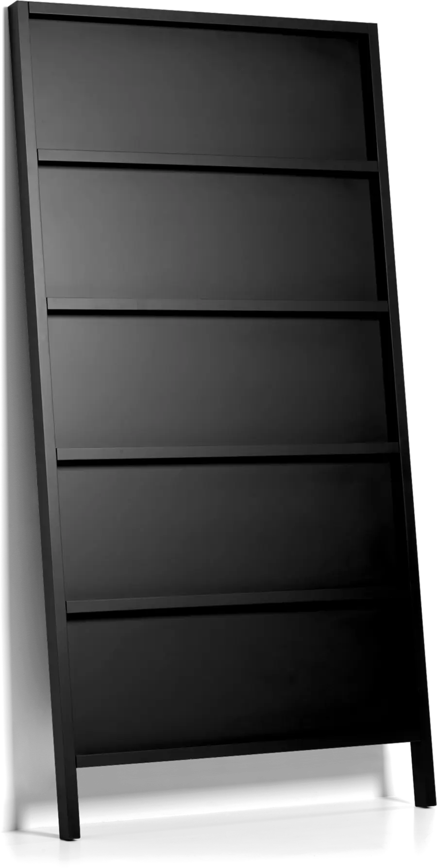Oblique Small bookshelf jet black
