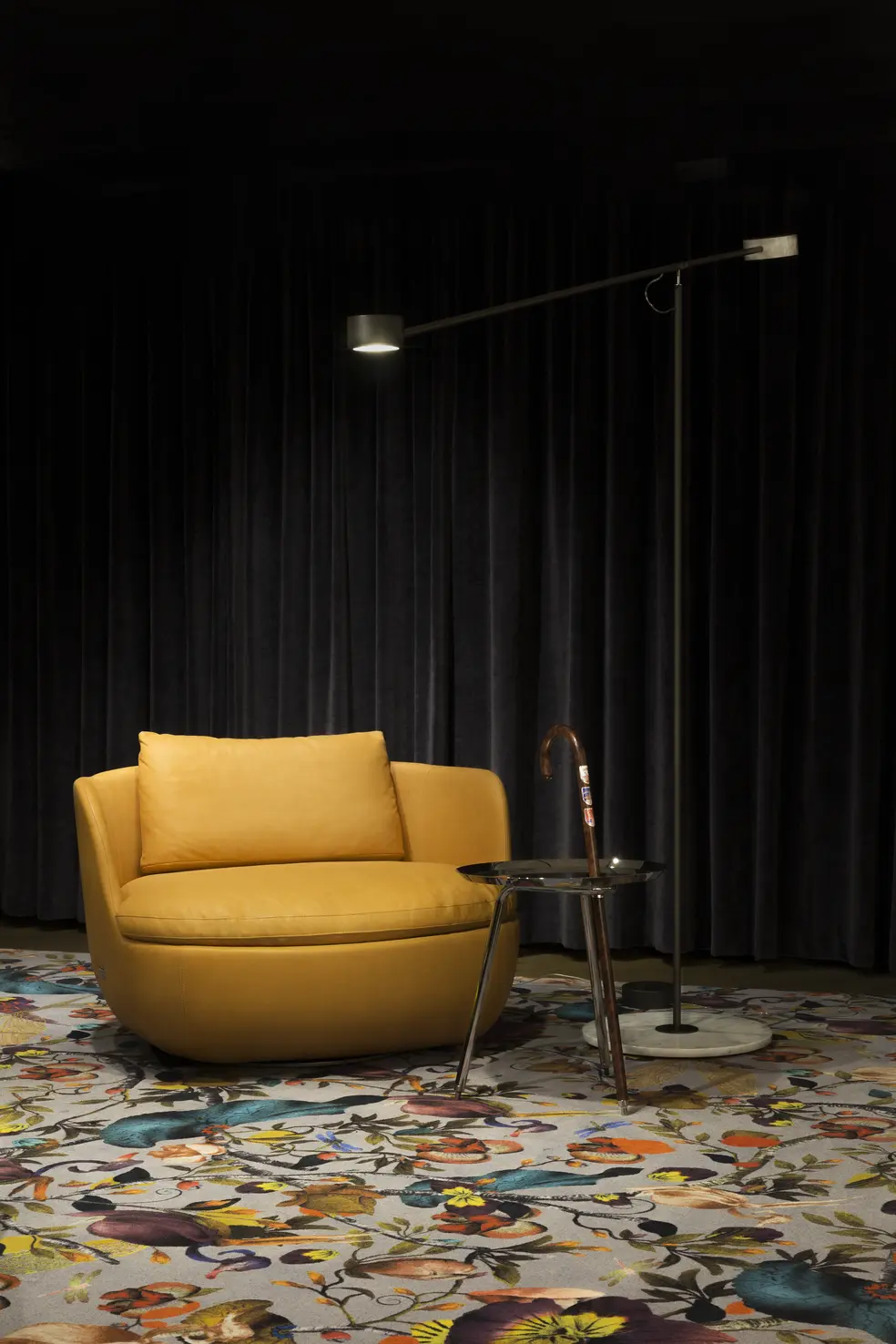 Interior of New York Showroom with Bart Swivel chair and Urbanhike side table