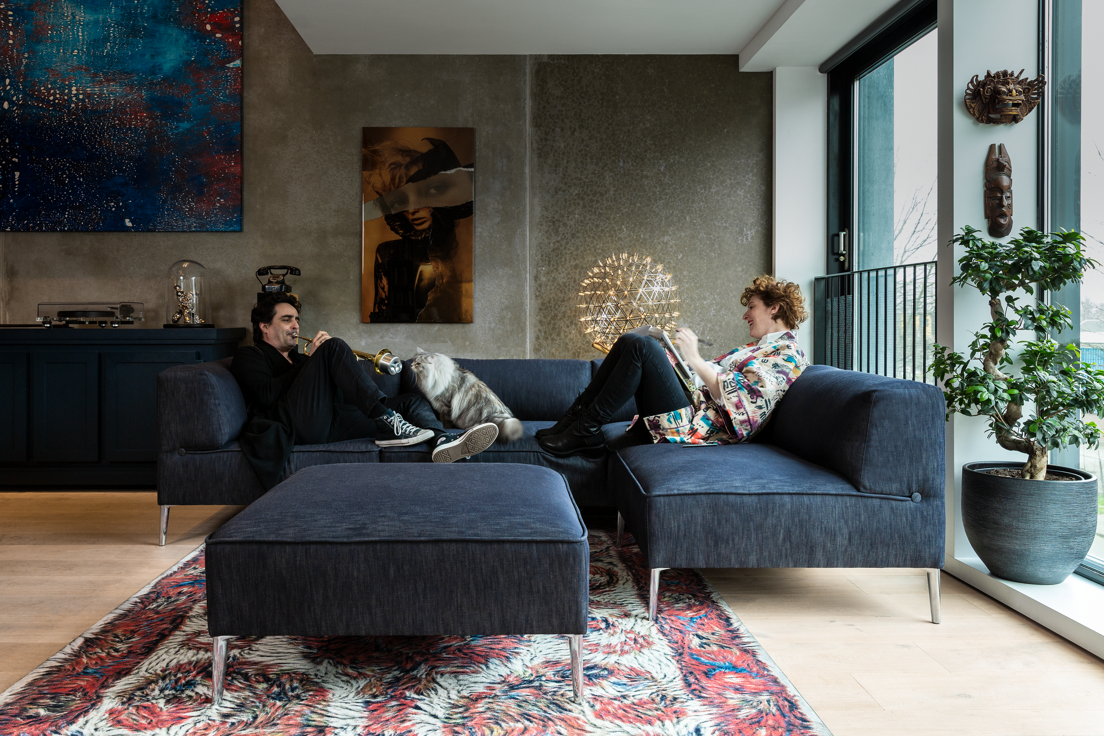 Sofa So Good in residential building denim