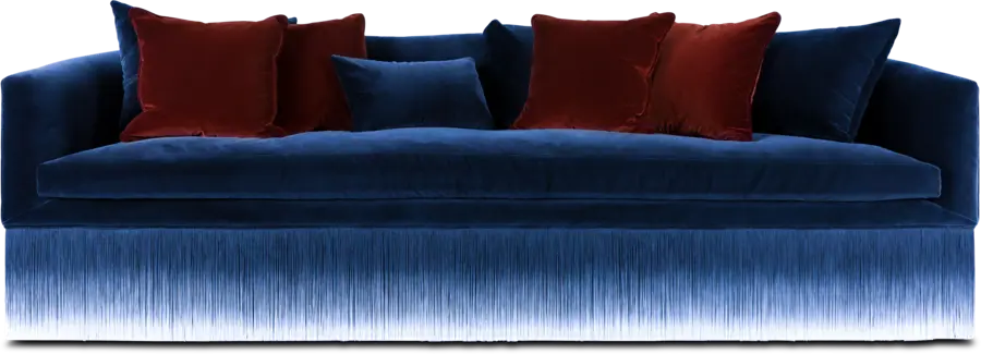 Amami Sofa blue front view